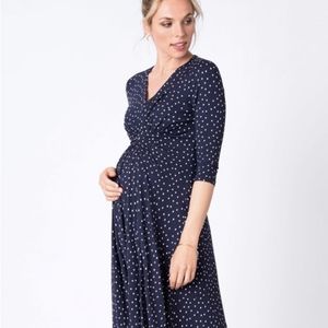 Seraphine 3/4 Sleeve Empire Detail Maternity Dress